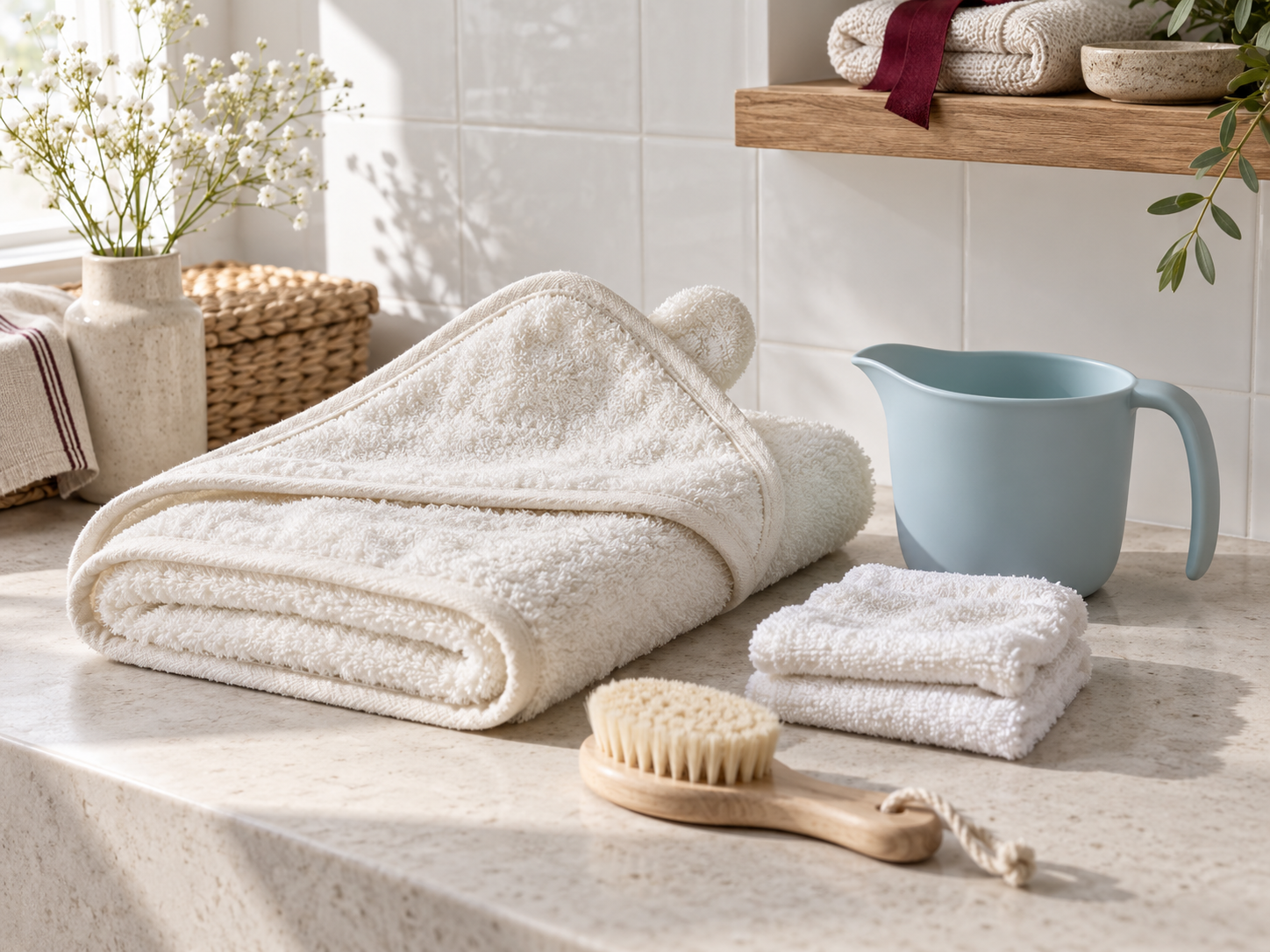 Bath and care concept scene