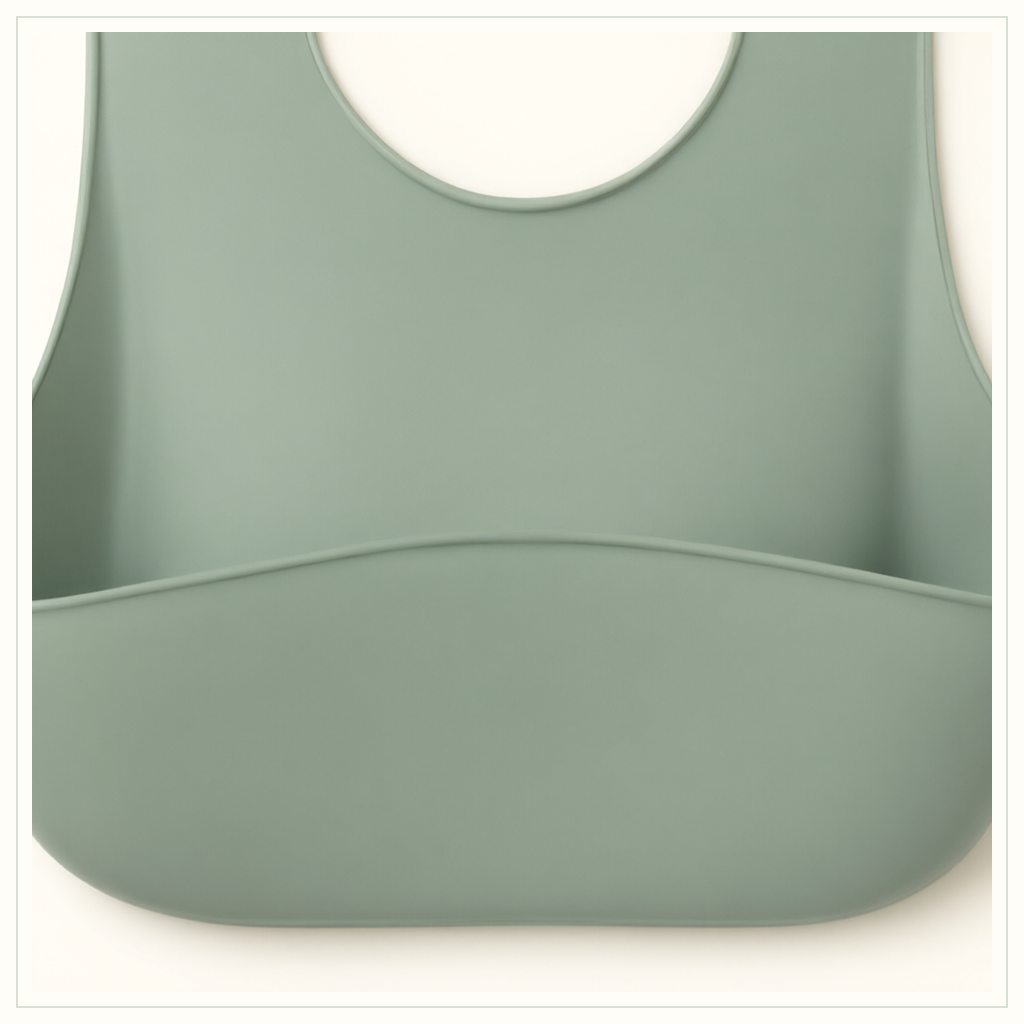 Catch-Pocket Feeding Bib — product view