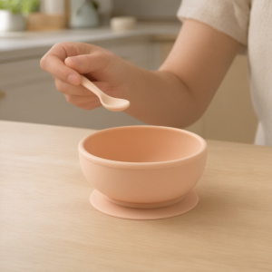 Suction Feeding Bowl — in use