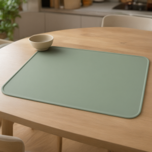 Rounded Table Placemat — in use