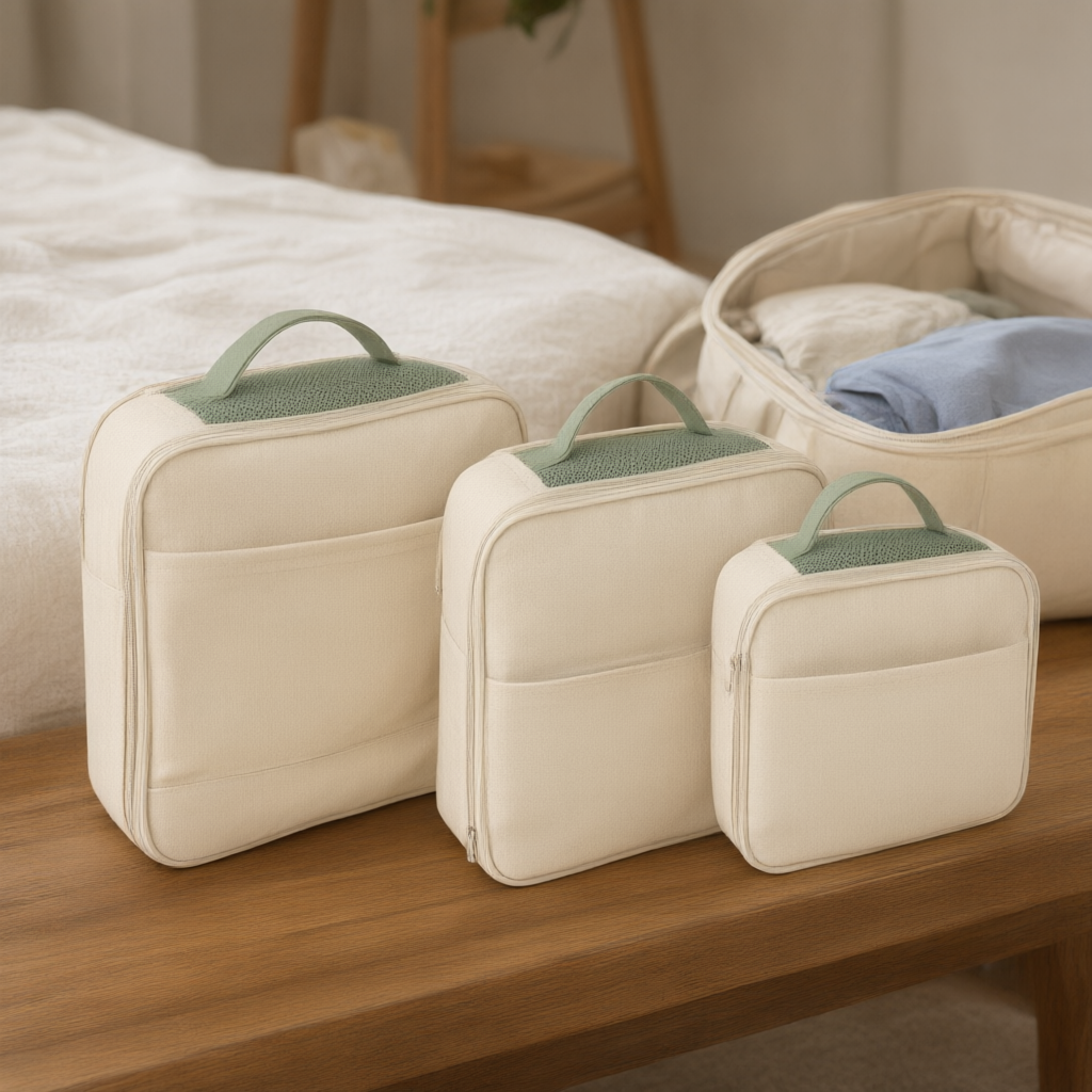 Diaper Bag Packing Cubes — in use