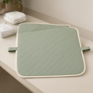 Quilted Changing Mats — in use