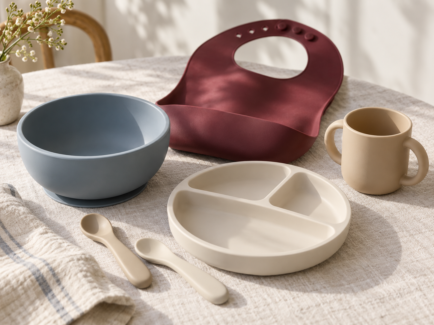 Mealtime essentials concept scene